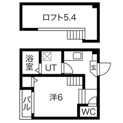 ハーモニーテラス志賀町Vの物件間取画像